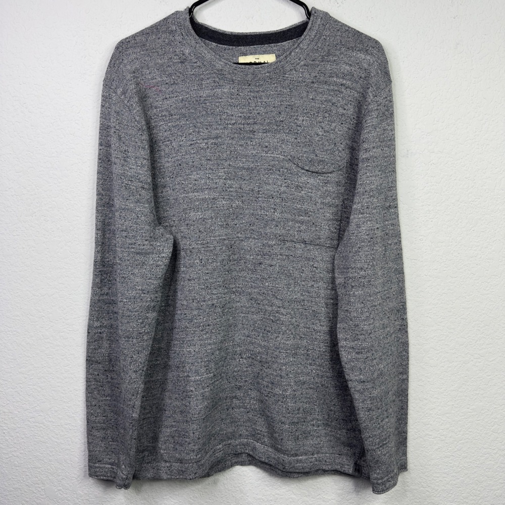 The Normal Brand Sweater Mens L‎ Gray Cotton Casual Pullover Minimalist Preppy